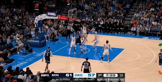 世界杯手机高清观看软件-无所不能！兰德尔封盖SGA&amp;进攻端予取予求两节半已经砍下26+5+5